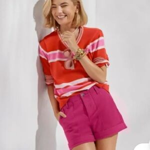 Cabi Canyon Twill High Waist Shorts style #6190 Size 6